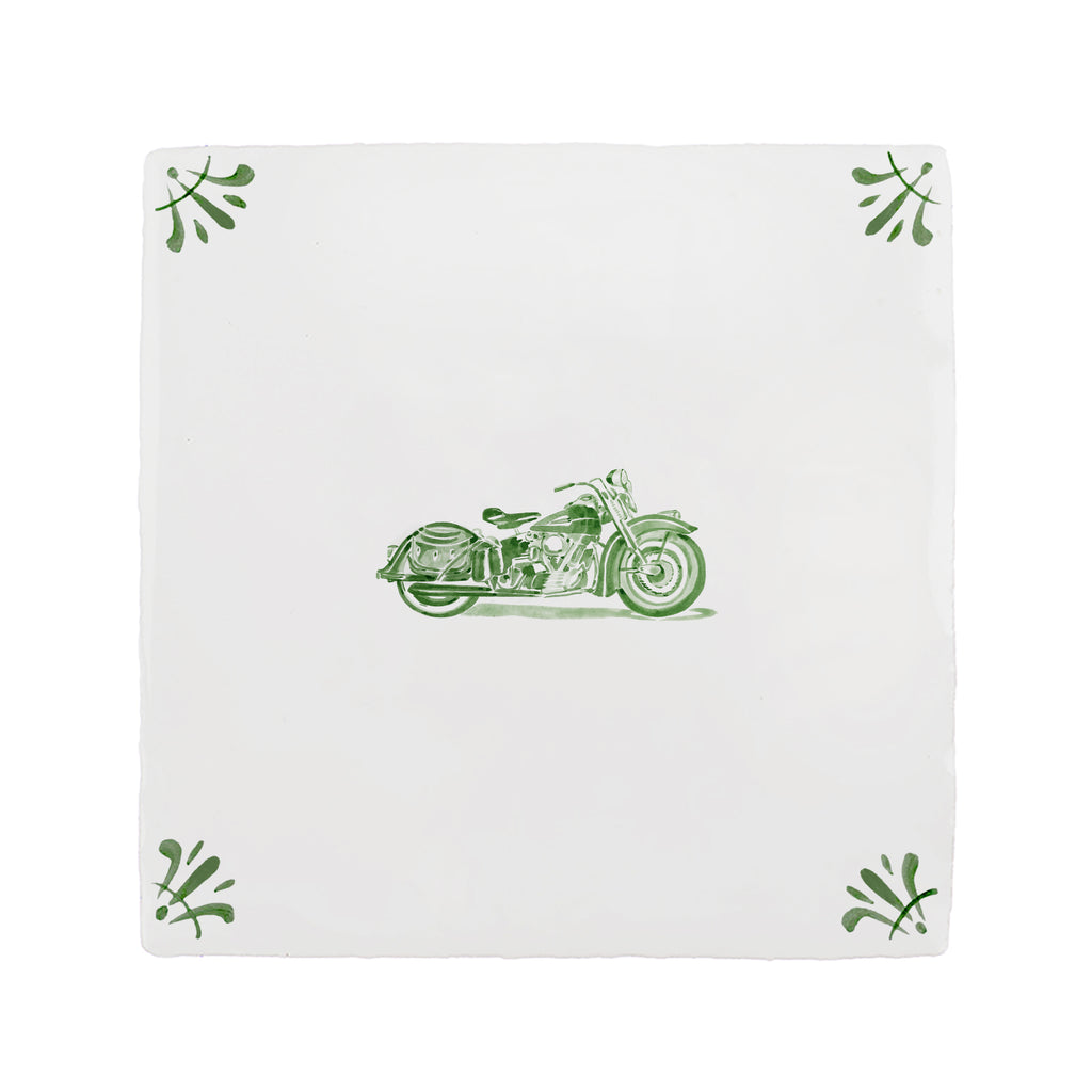 Harley Davidson Delft Tile