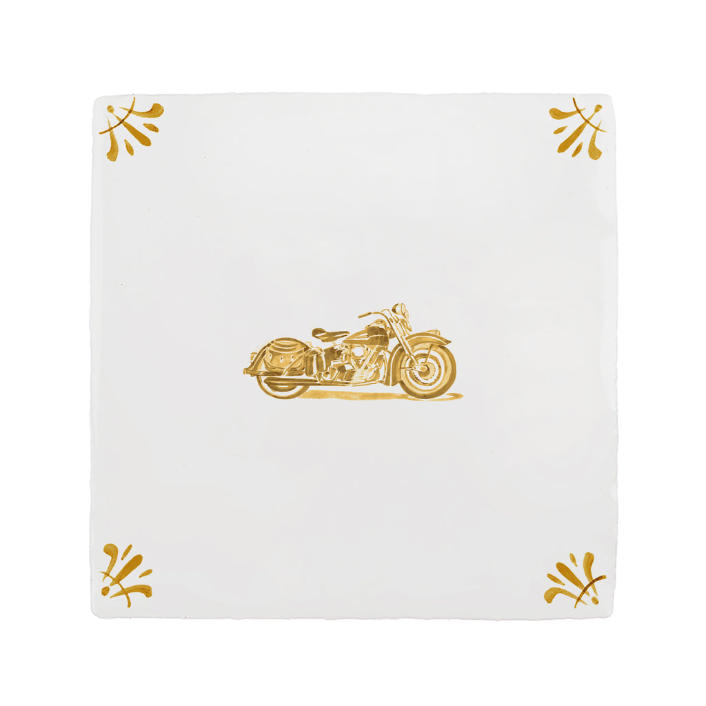 Harley Davidson Delft Tile