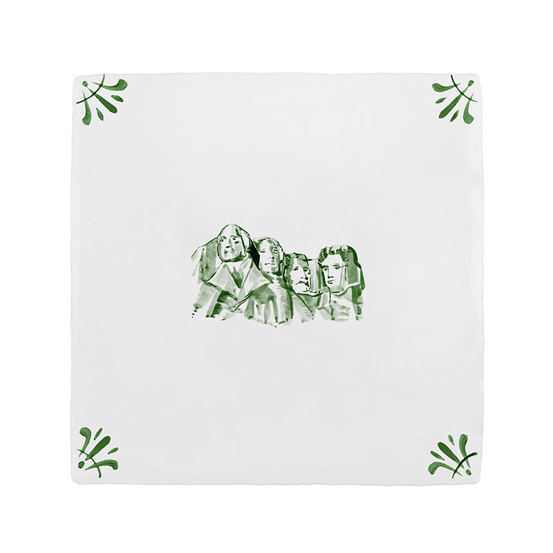Mount Rushmore Delft Tile