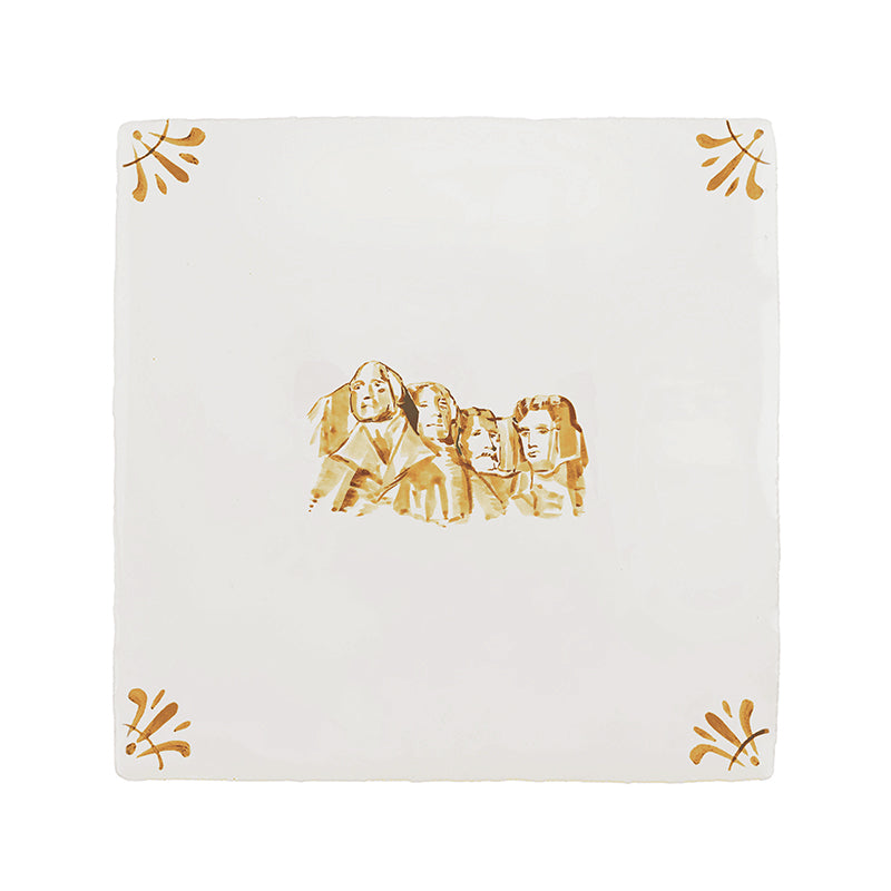 Mount Rushmore Delft Tile