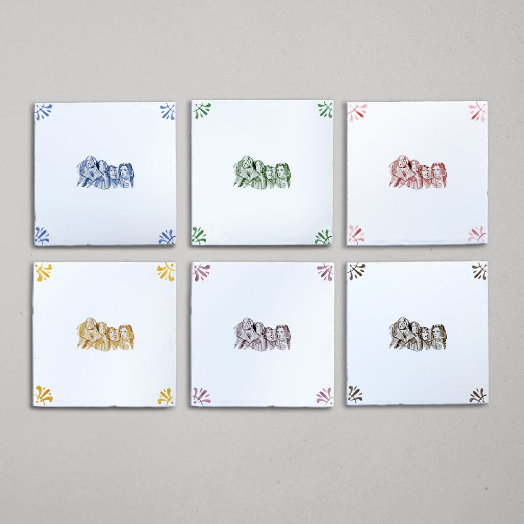 Mount Rushmore Delft Tile