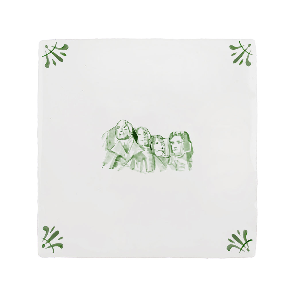 Mount Rushmore Delft Tile