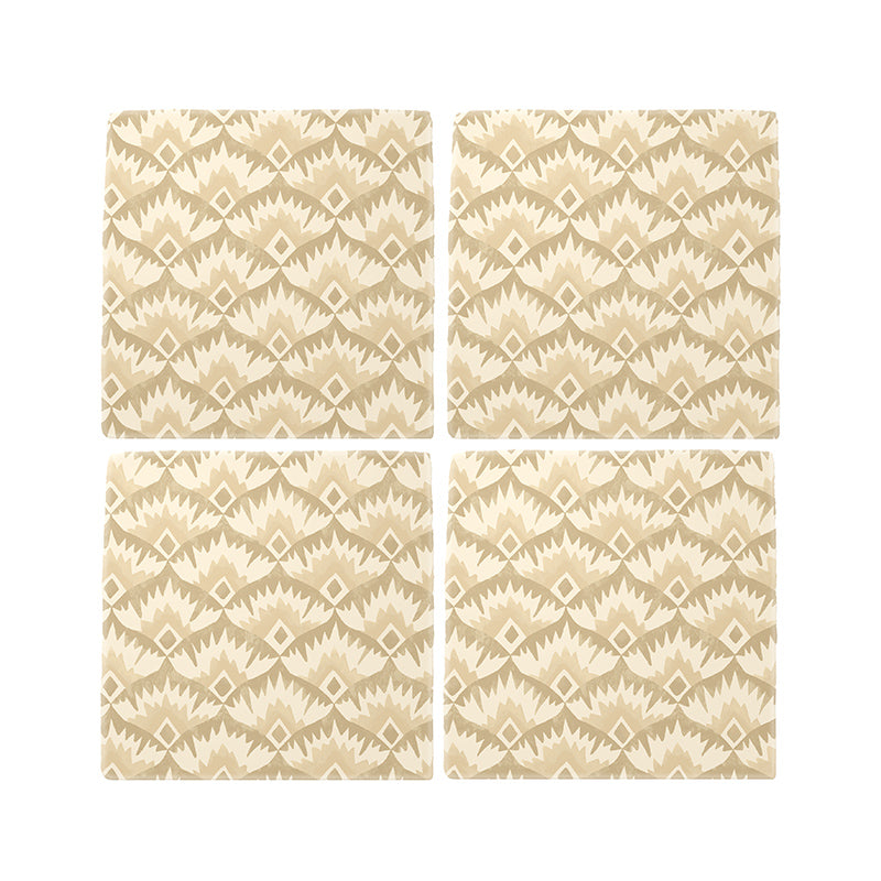 Mrs Platt Tiles, Set of 4, Cinnamon