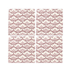Mrs Platt Tiles, Set of 4, Rose