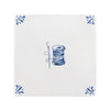 Needle and Thread Spool Delft Tile