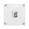 Needle and Thread Spool Delft Tile