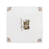 Needle and Thread Spool Delft Tile