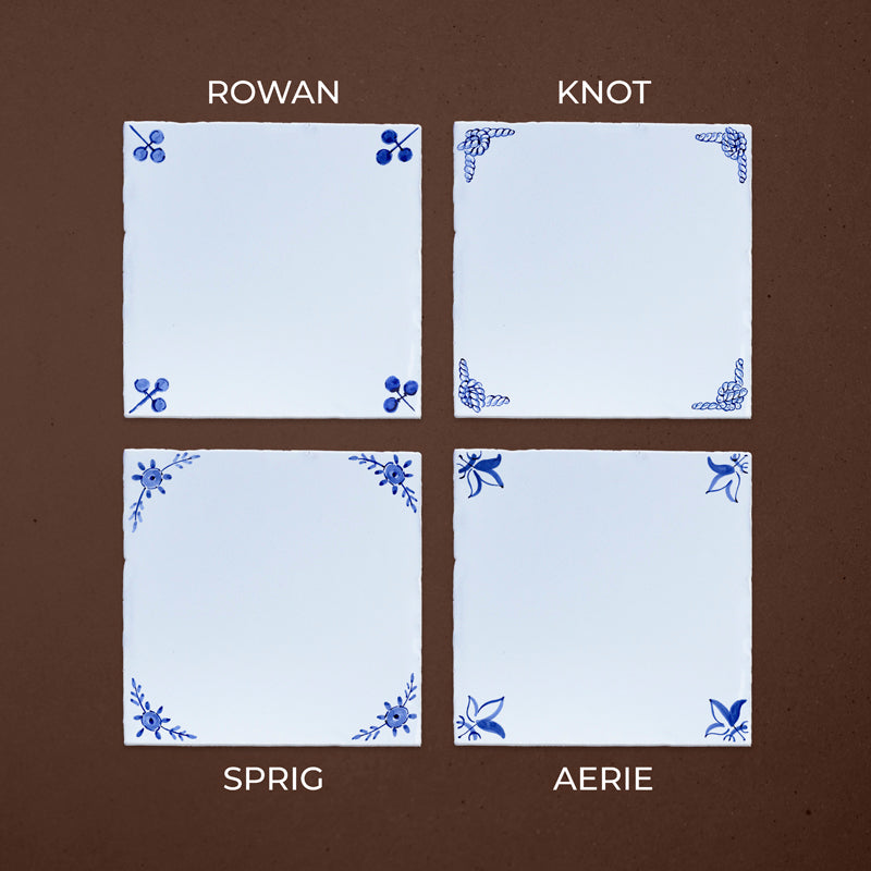Daisies Delft Tile