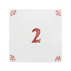 Number 2 Delft Tile