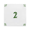 Number 2 Delft Tile