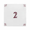 Number 2 Delft Tile