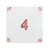 Number 4 Delft Tile