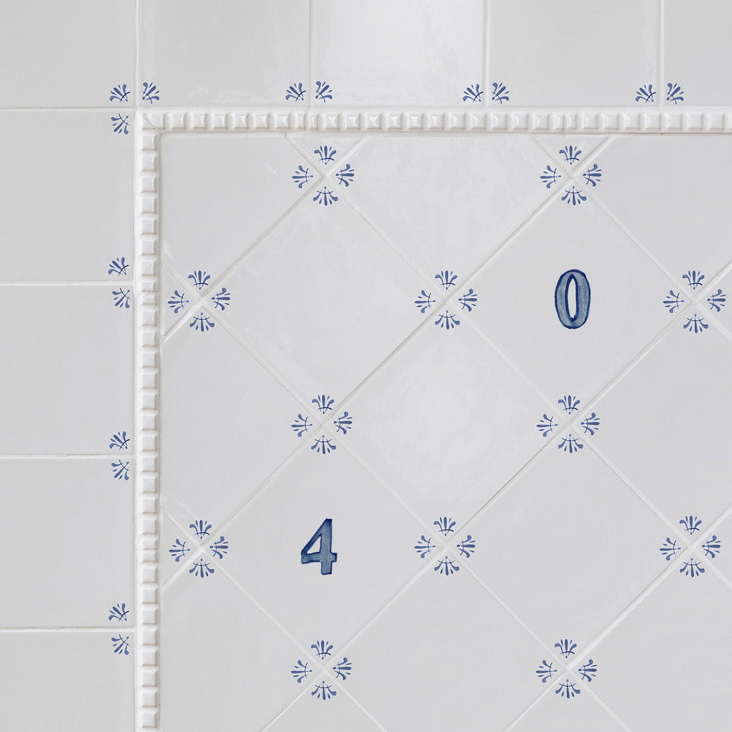Number 4 Delft Tile