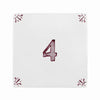 Number 4 Delft Tile