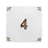 Number 4 Delft Tile