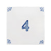 Number 4 Delft Tile
