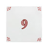 Number 9 Delft Tile
