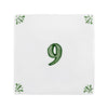 Number 9 Delft Tile