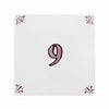 Number 9 Delft Tile