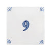 Number 9 Delft Tile