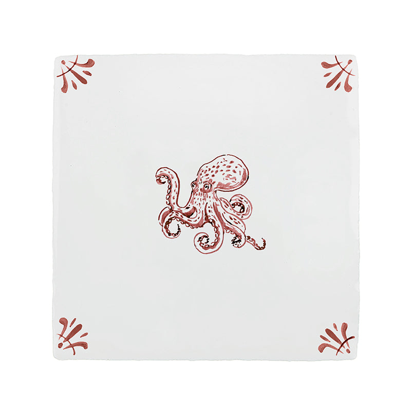 Octopus Delft Tile