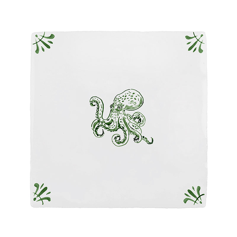 Octopus Delft Tile