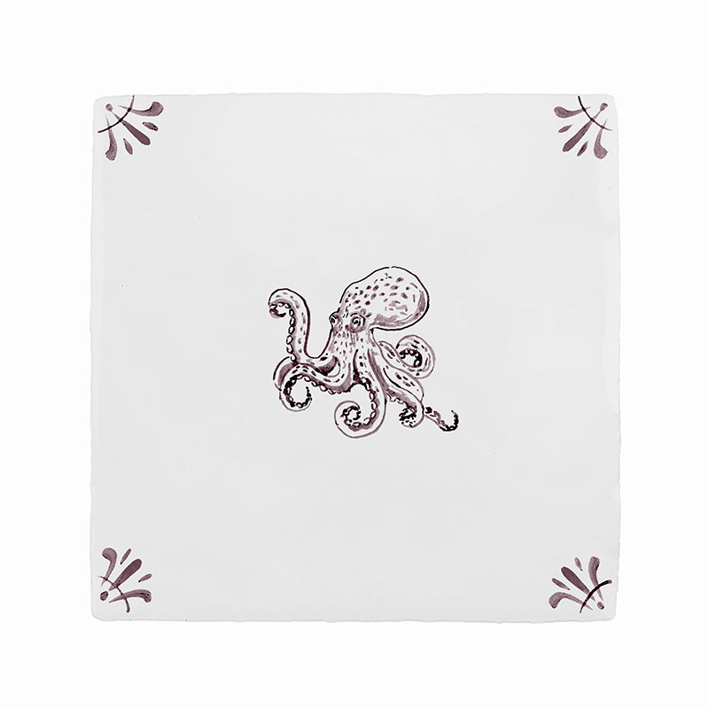 Octopus Delft Tile