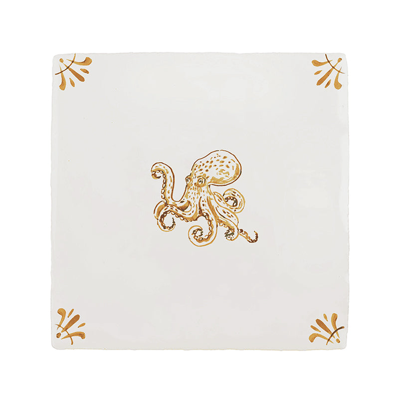 Octopus Delft Tile