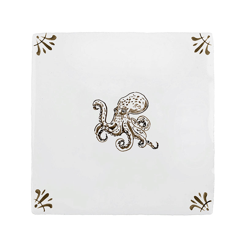 Octopus Delft Tile