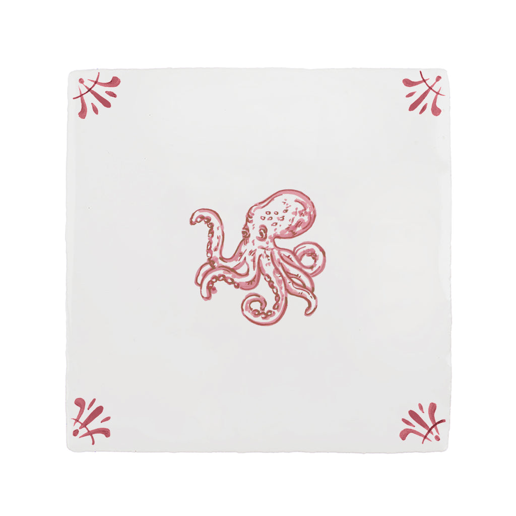 Octopus Delft Tile