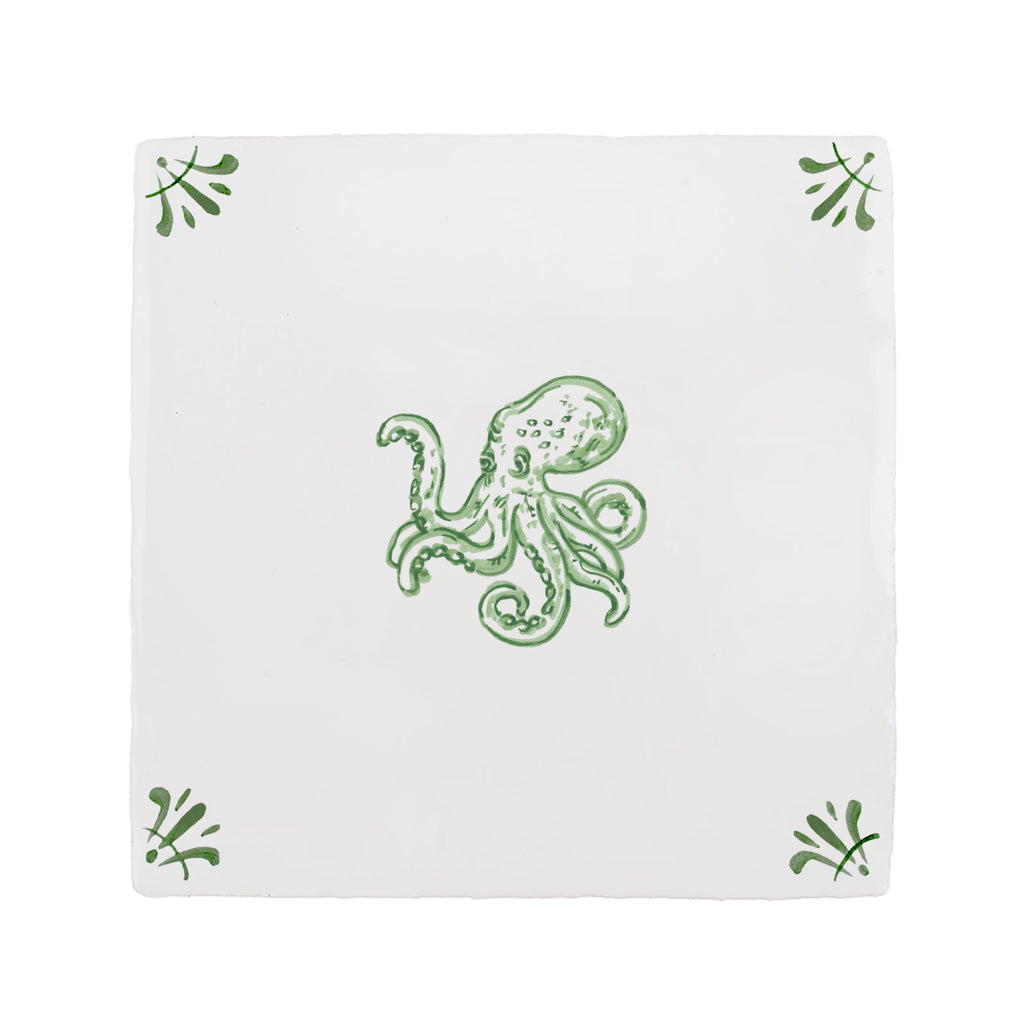 Octopus Delft Tile
