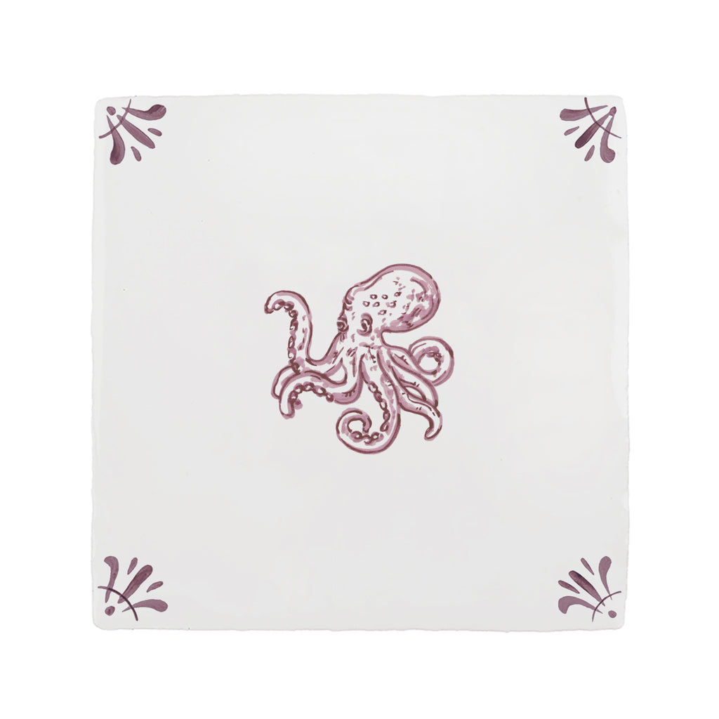 Octopus Delft Tile