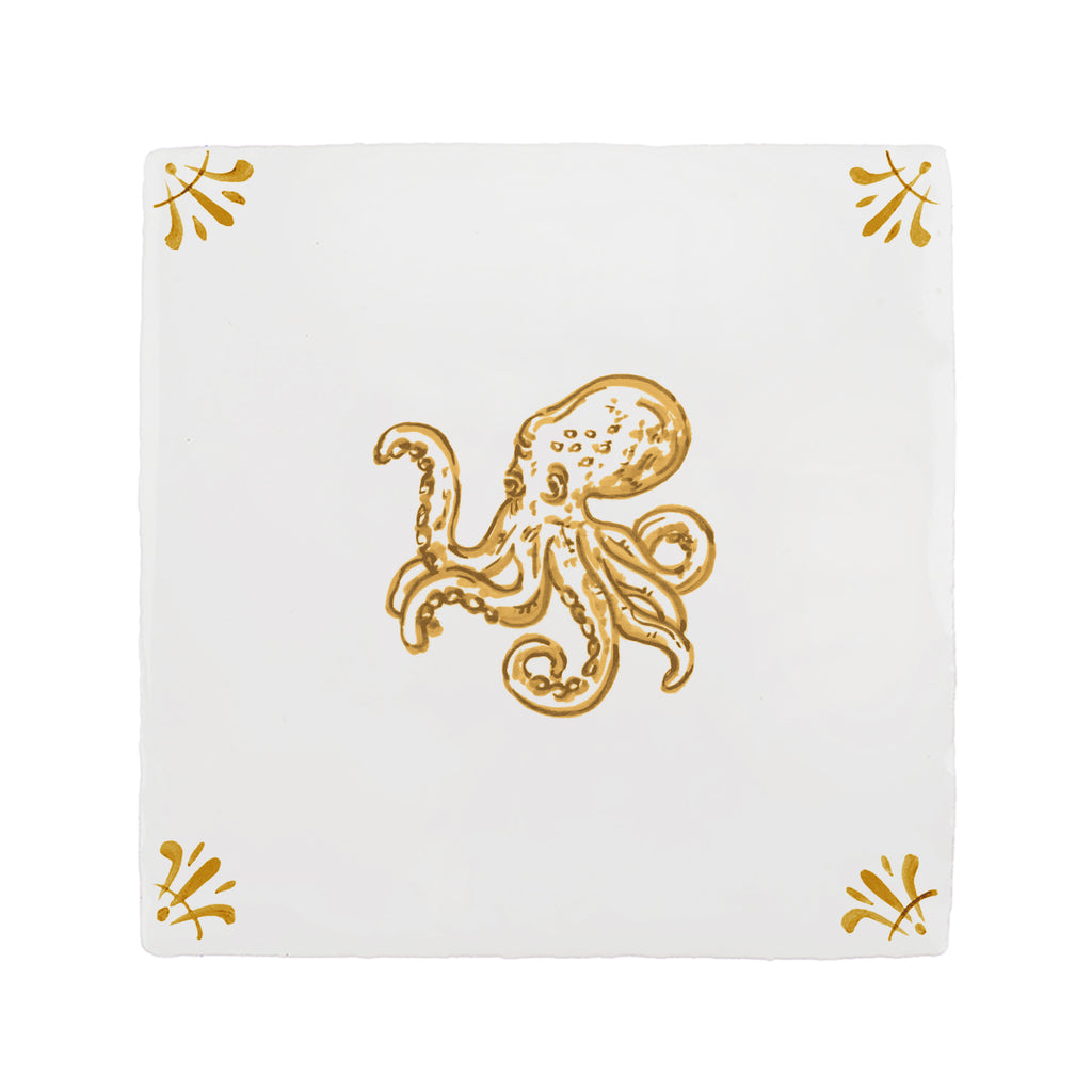 Octopus Delft Tile