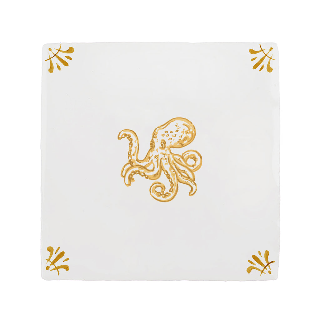 Octopus Delft Tile