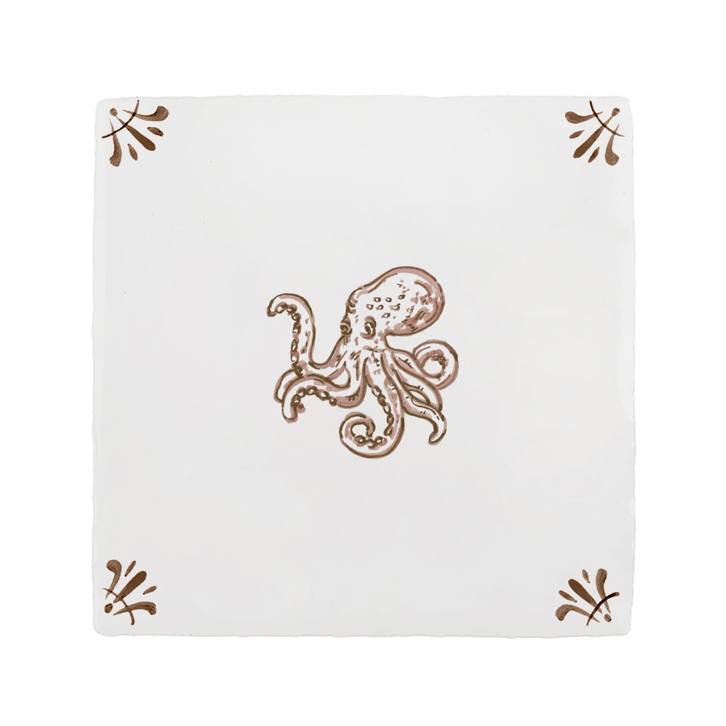 Octopus Delft Tile