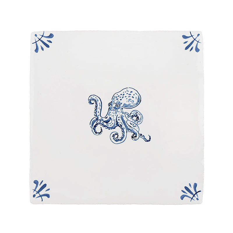 Octopus Delft Tile