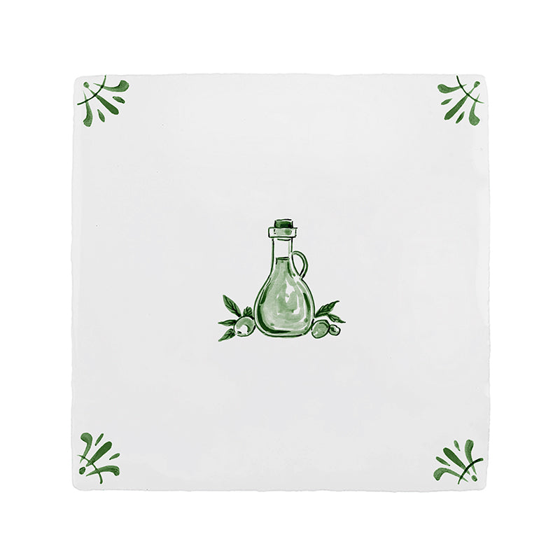 Olive Oil Delft Tile