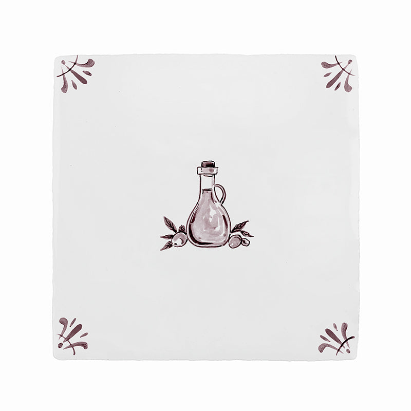 Olive Oil Delft Tile