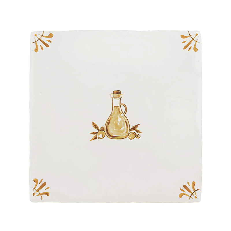 Olive Oil Delft Tile
