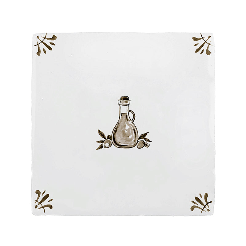 Olive Oil Delft Tile