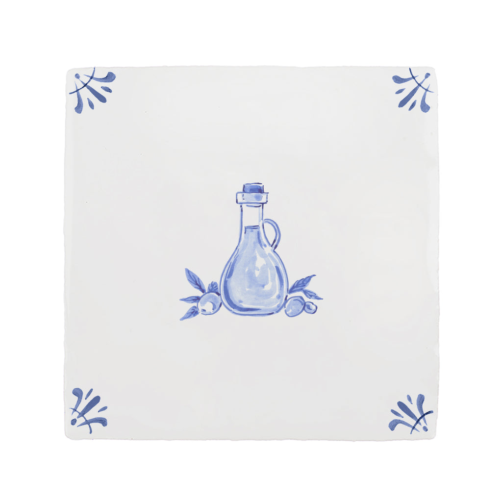 Olive Oil Delft Tile