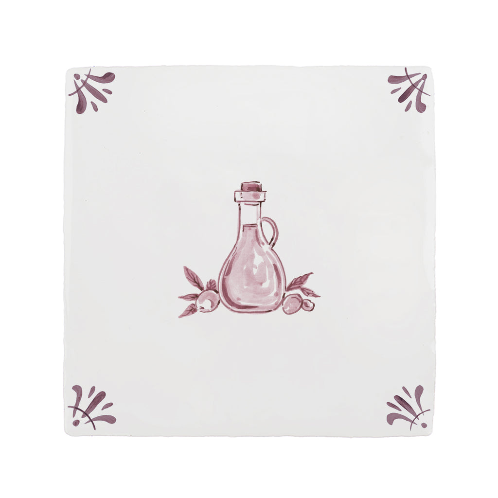 Olive Oil Delft Tile