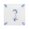 Orchid Delft Tile, Gold Lustre