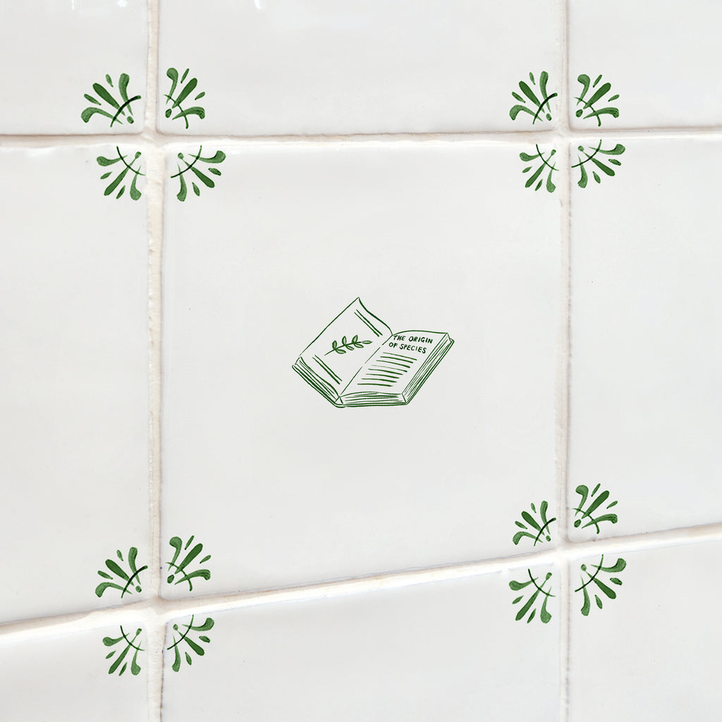 The Origin of Species Delft Tile