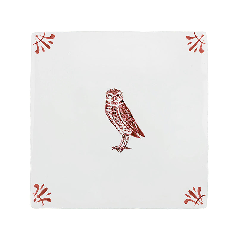 Owl Delft Tile