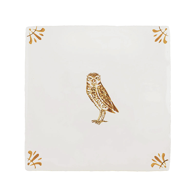 Owl Delft Tile