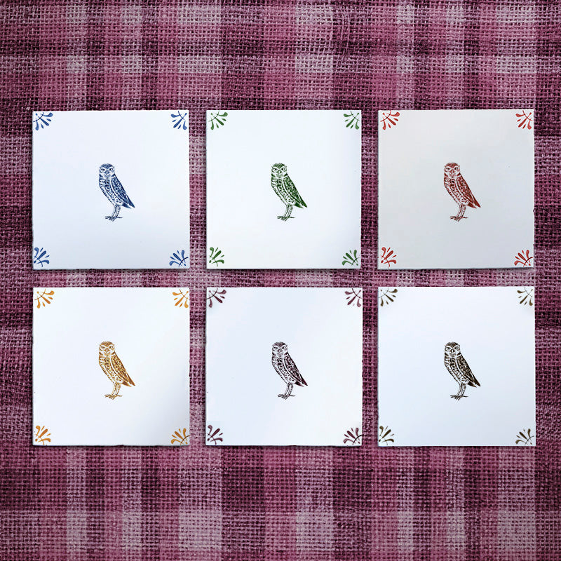Owl Delft Tile