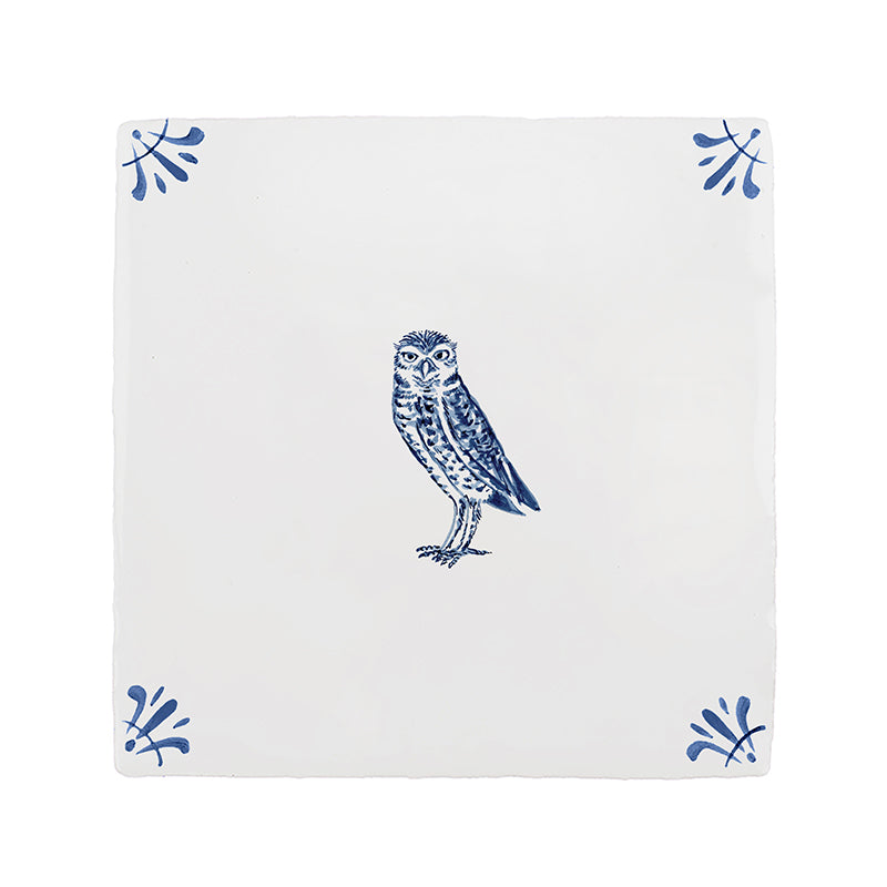 Owl Delft Tile