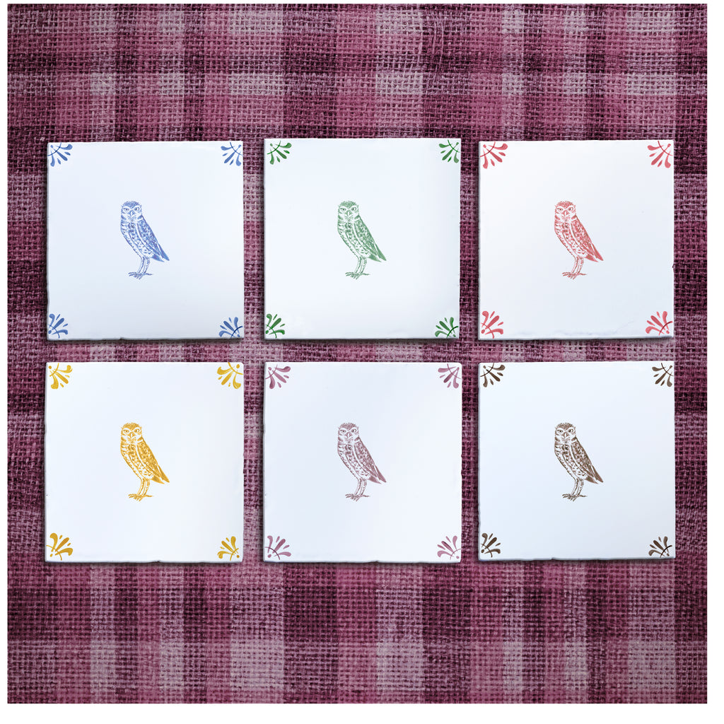 Owl Delft Tile