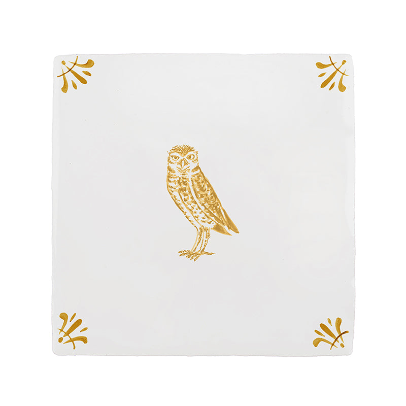 Owl Delft Tile